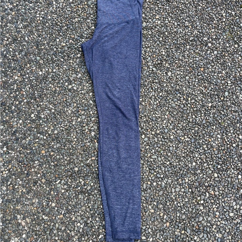 lululemon athletica Heathered Navy Blue Leggings 8